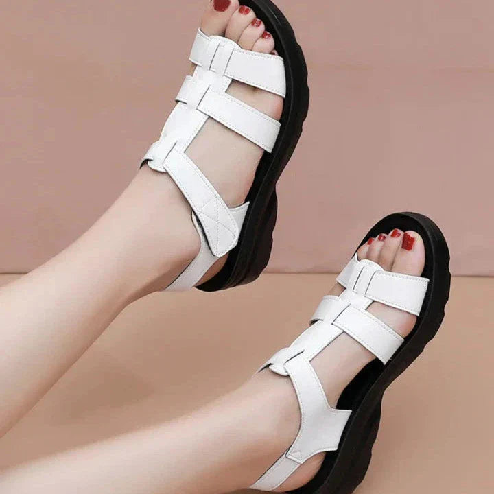 Thessy – High-quality Comfortable Leather Strappy Sandals