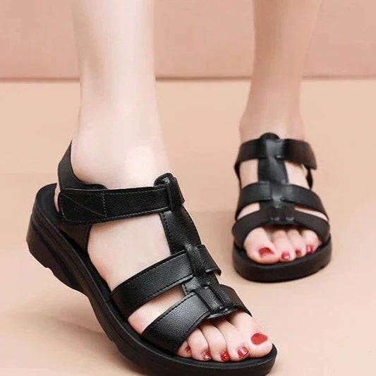 Thessy – High-quality Comfortable Leather Strappy Sandals