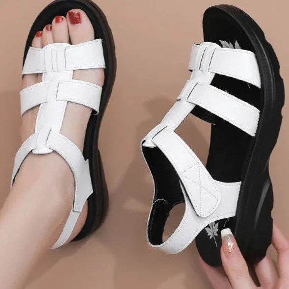 Thessy – High-quality Comfortable Leather Strappy Sandals
