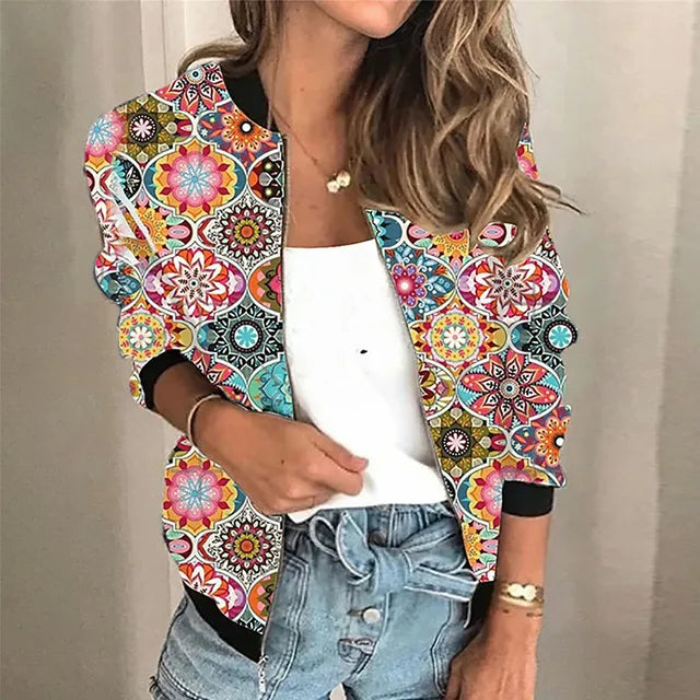 Grace - Printed zip-up jacket