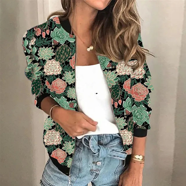 Grace - Printed zip-up jacket
