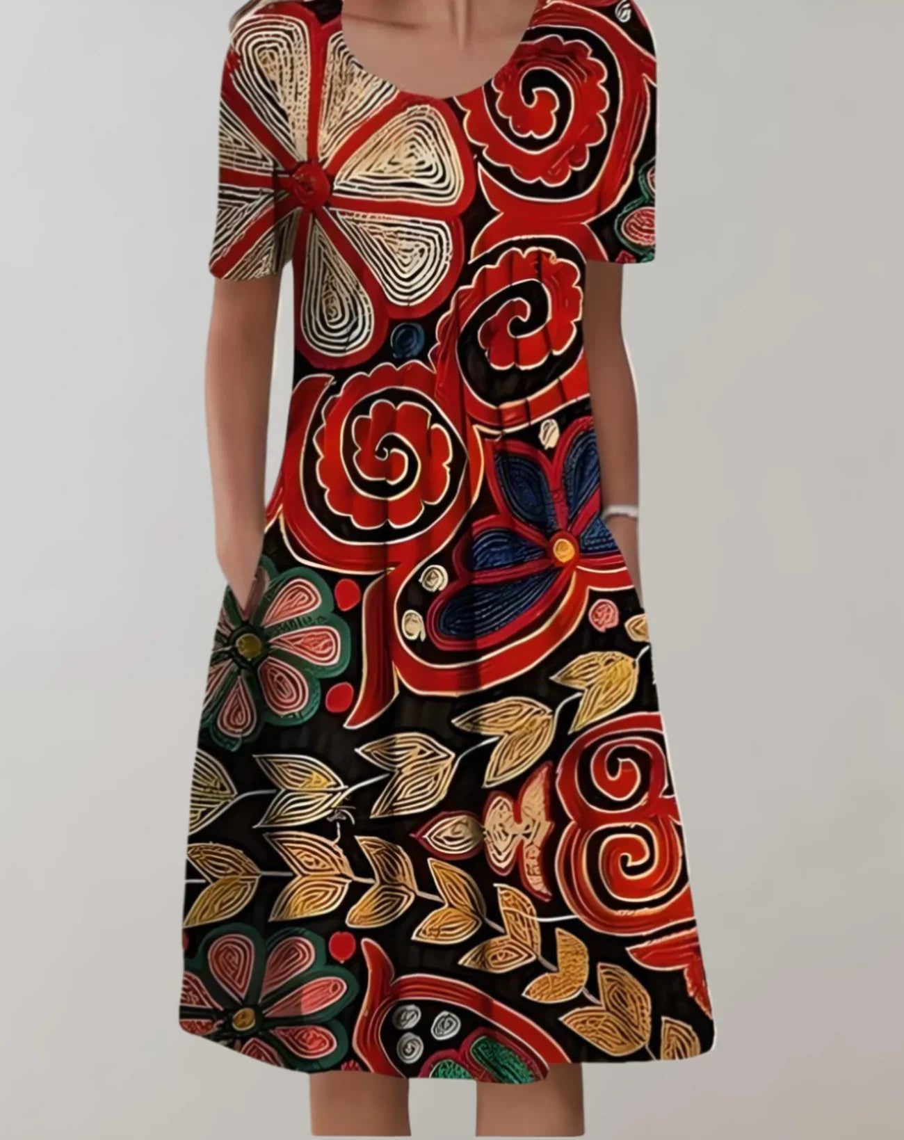 Inara – High-Quality Printed Dress