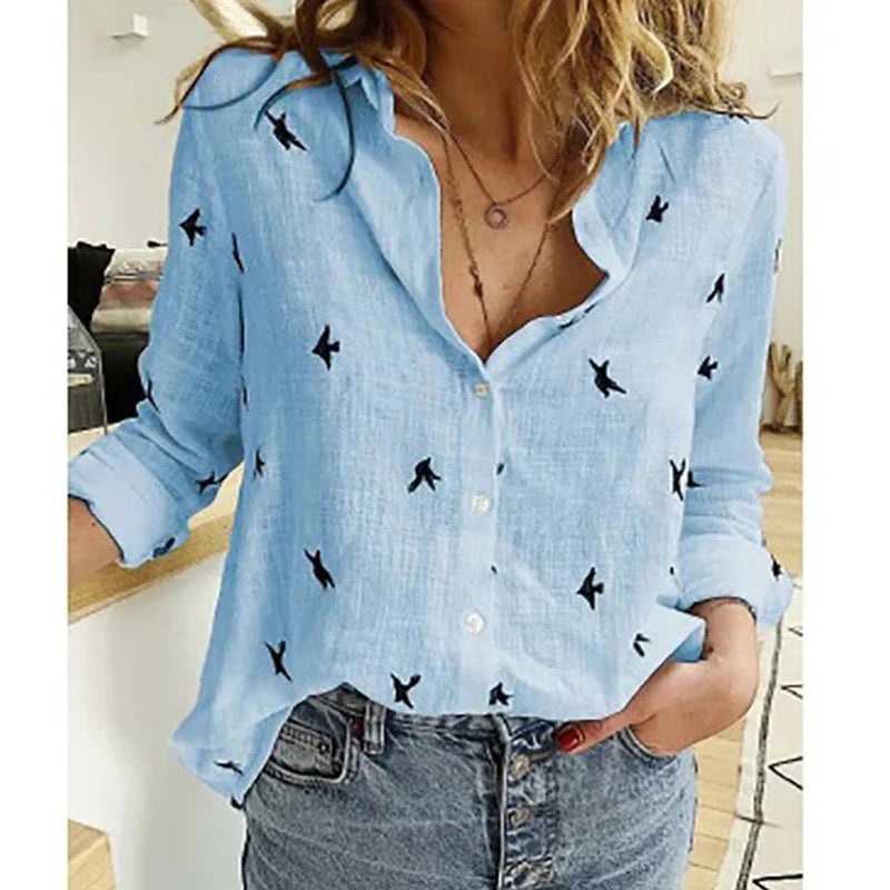 Allegra – Elegant Linen Blouse