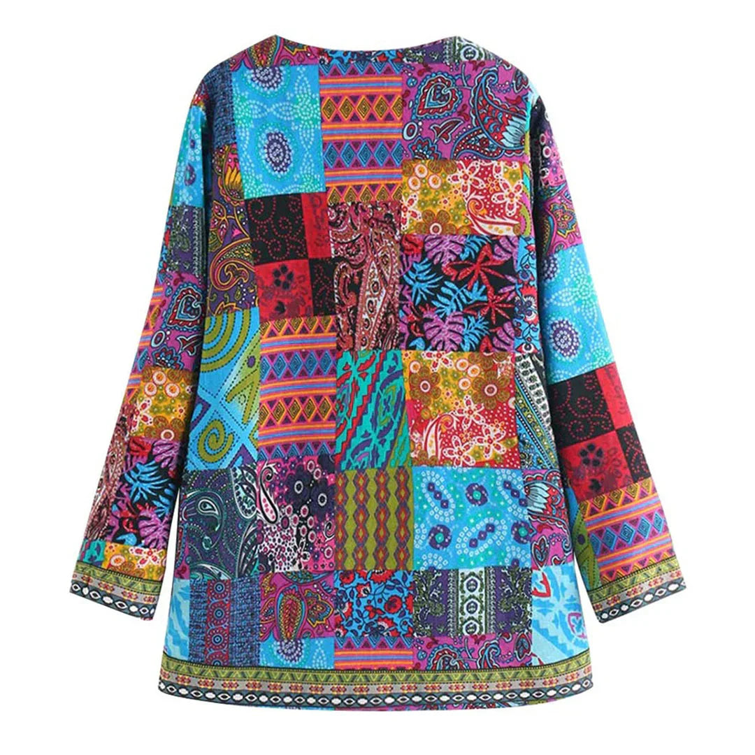Zoryelle – Colorful Boho Patchwork Jacket