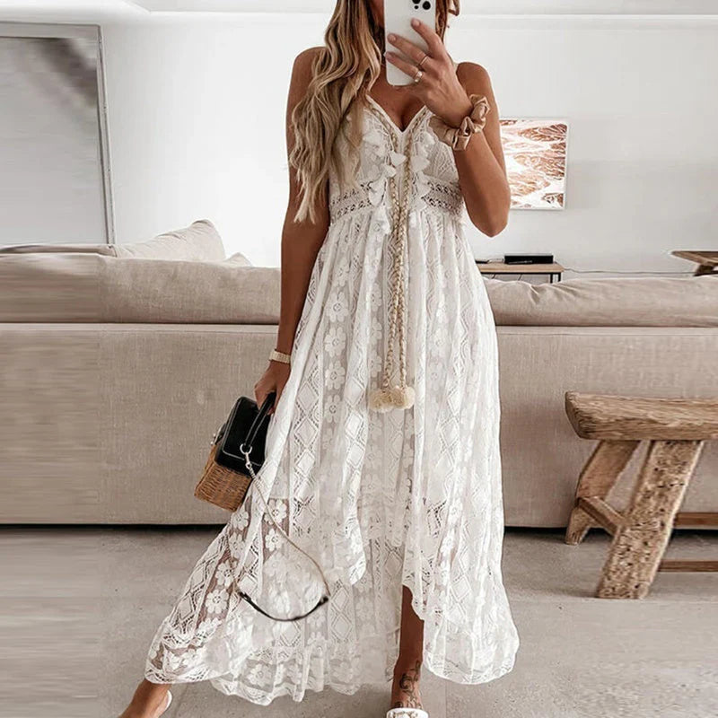 Ondira – Women's Boho Lace Maxi Dress
