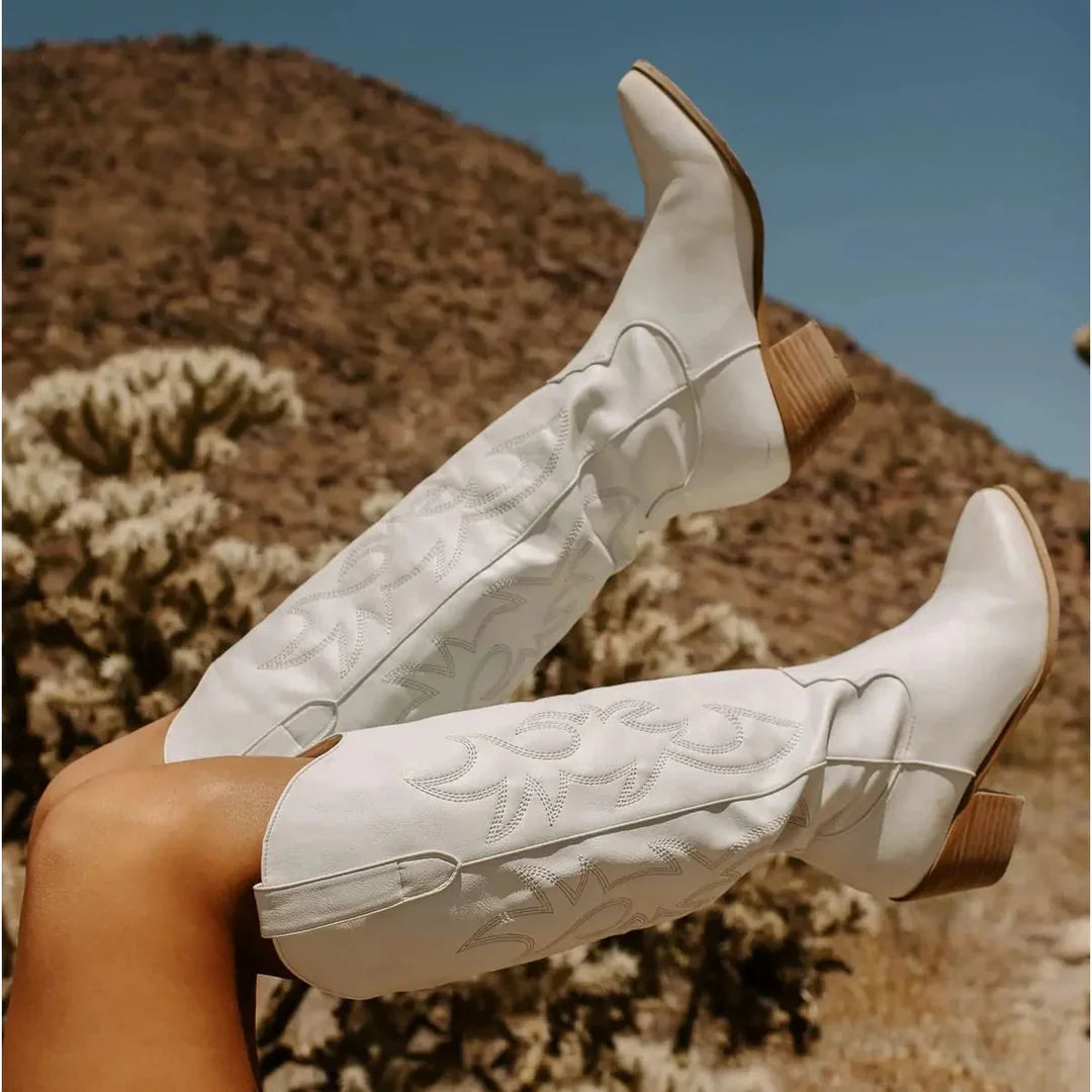 Vexina – High-quality Embroidered Knee-high Boots