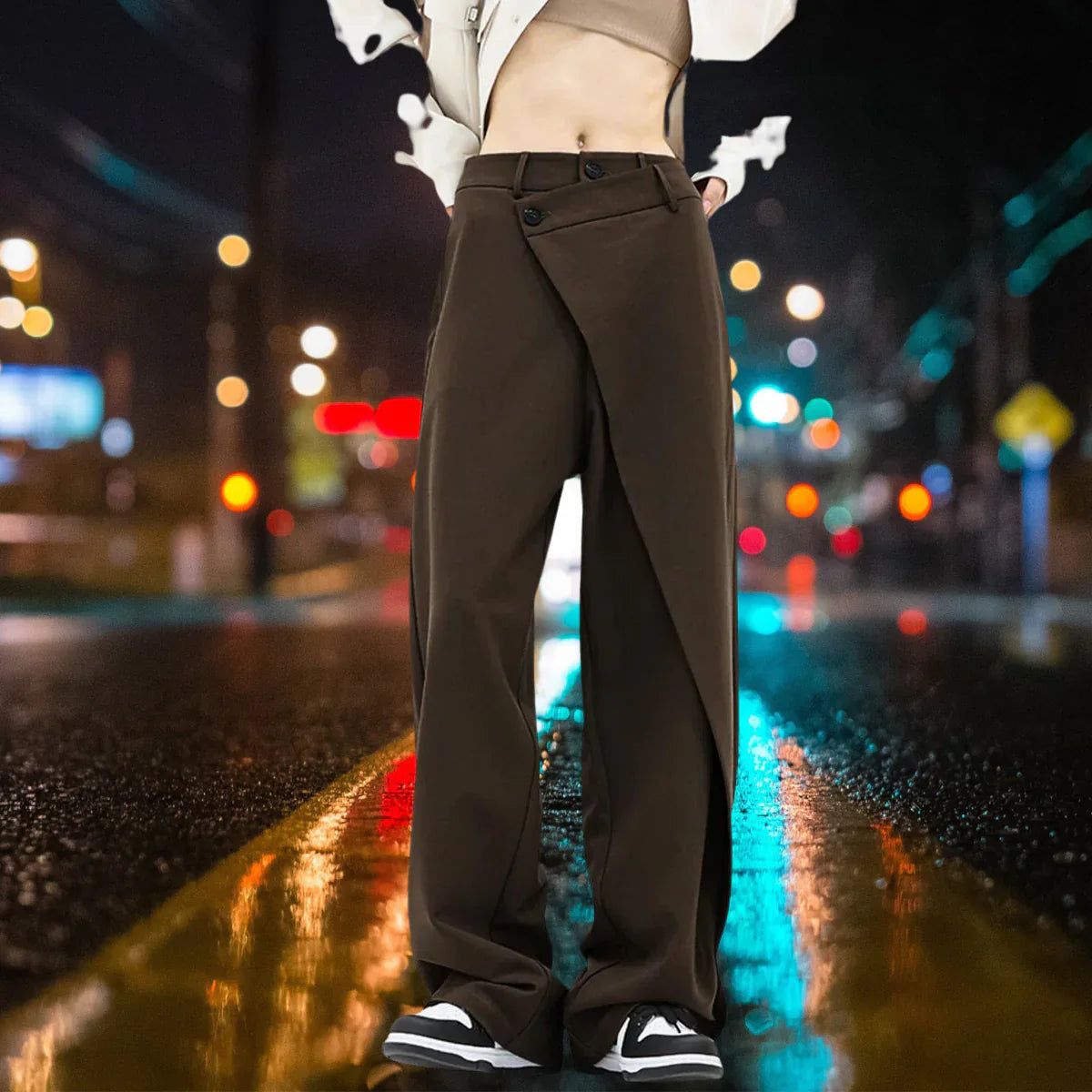 Calyndra – Stylish Wide Leg Trousers