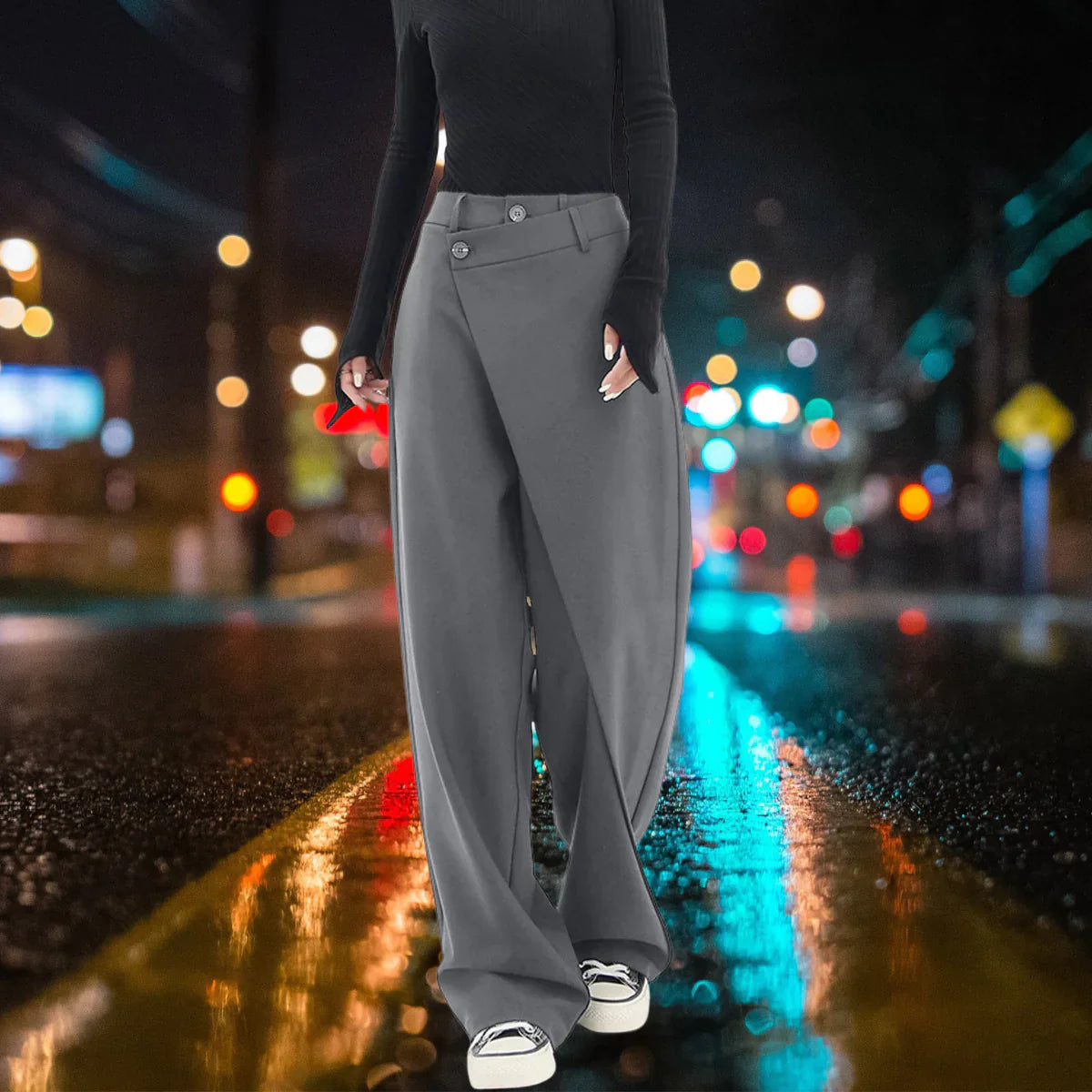 Calyndra – Stylish Wide Leg Trousers