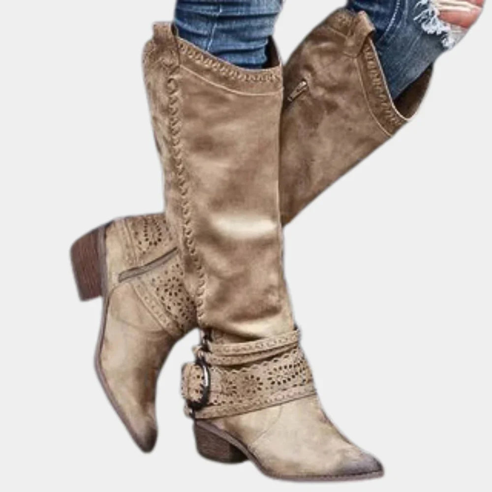 Nimorielle – Knee-high Leather Boots