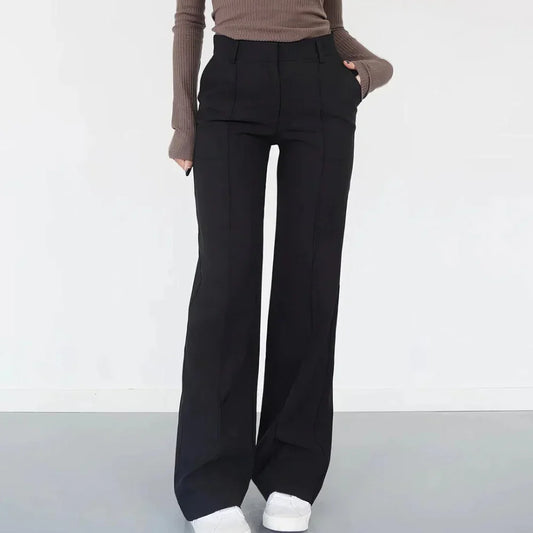 Griselva – Elegant High-waisted Wide-leg Trousers