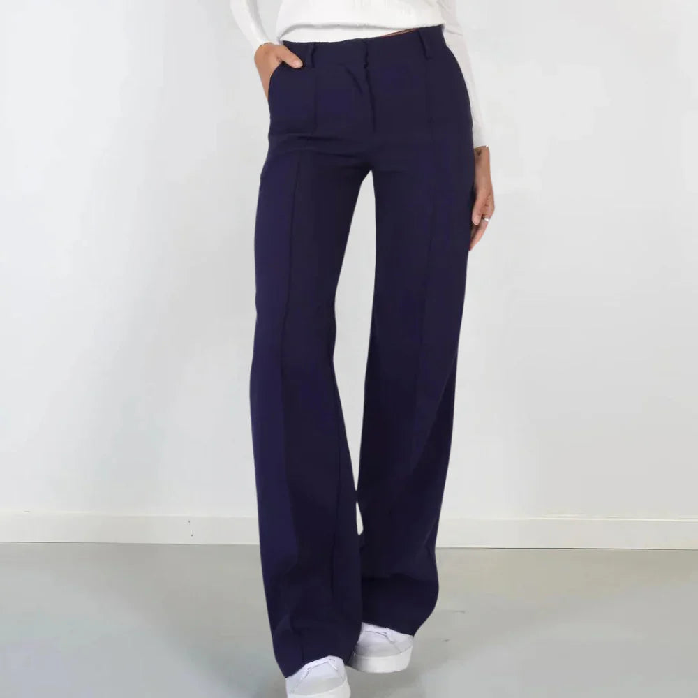 Griselva – Elegant High-waisted Wide-leg Trousers