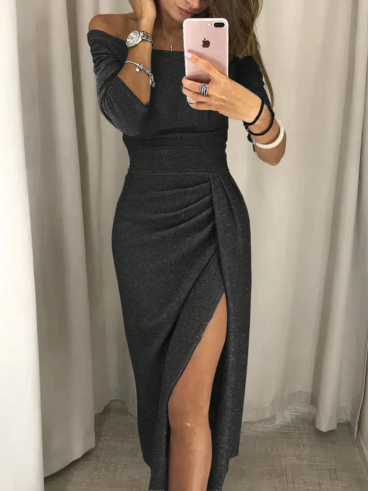 Levelle – Elegant Off-shoulder Dress
