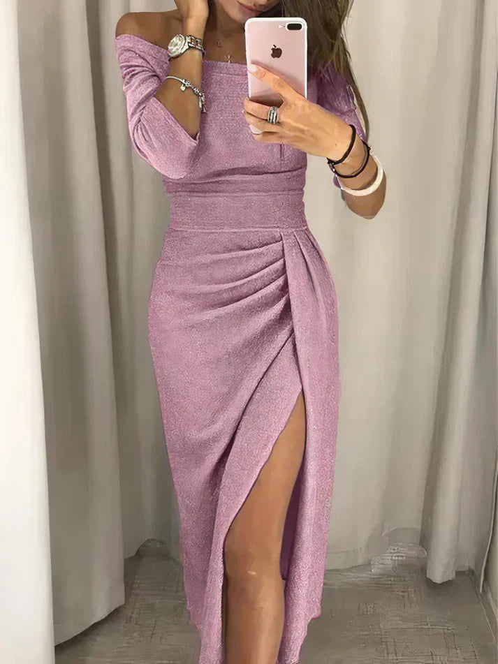Levelle – Elegant Off-shoulder Dress