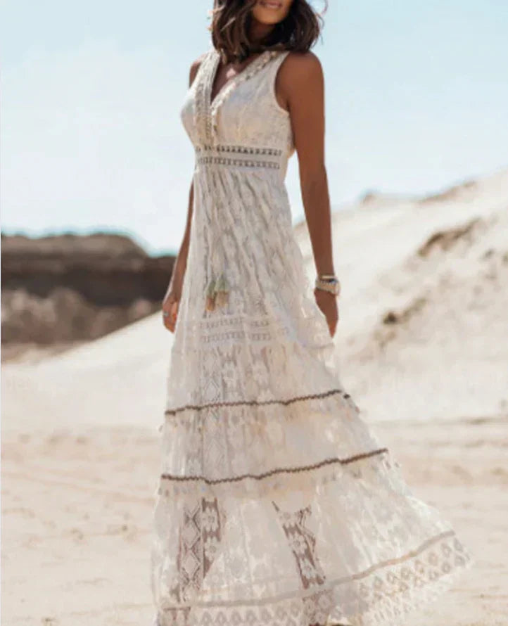 Sorrelis – Elegant Cotton Lace Dress