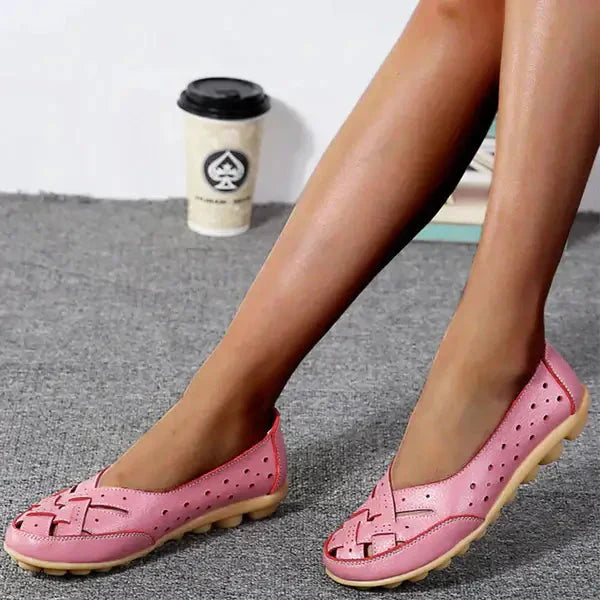 Melody – Stylish Flat Leather Shoes