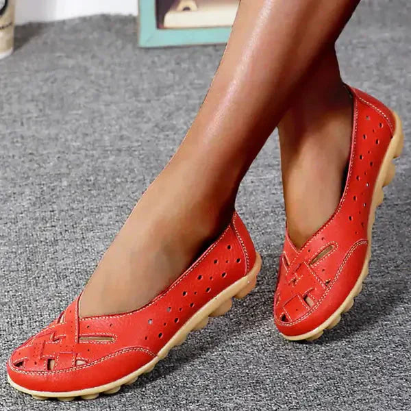 Melody – Stylish Flat Leather Shoes