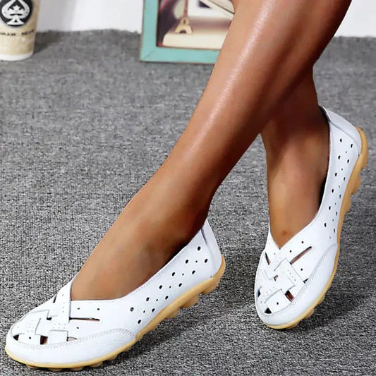 Melody – Stylish Flat Leather Shoes