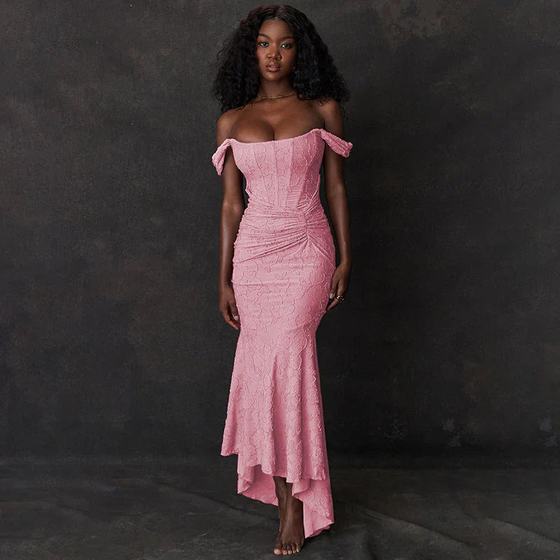 Melly – Elegant Off-shoulder Lace Dress