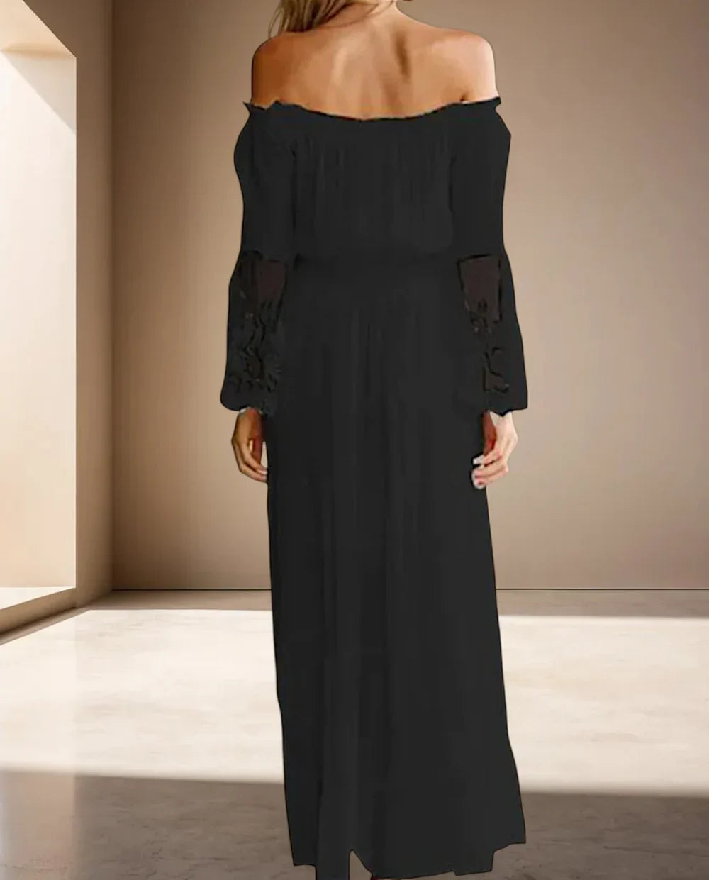 Sorayla – Sexy Off Shoulder Chiffon Maxi Dress