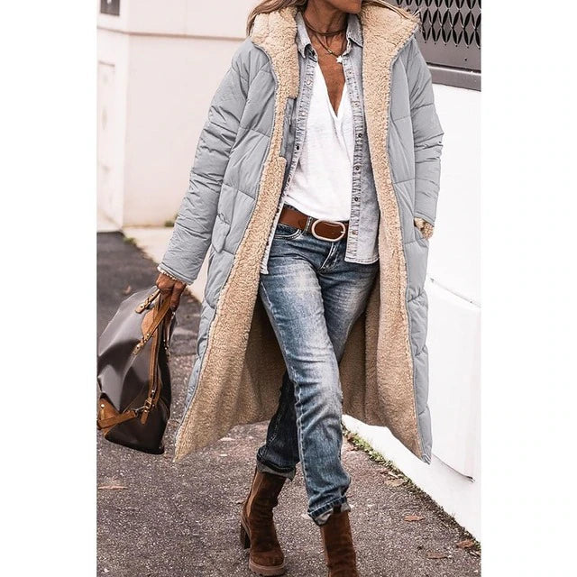 Chloe - Reversible Long Puffer Jacket