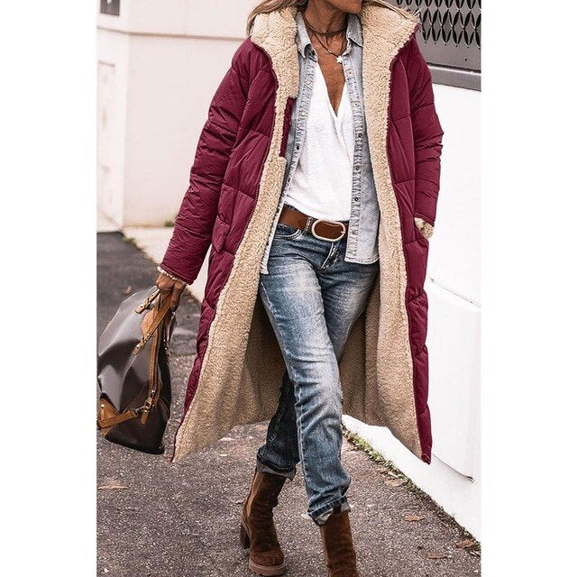 Chloe - Reversible Long Puffer Jacket