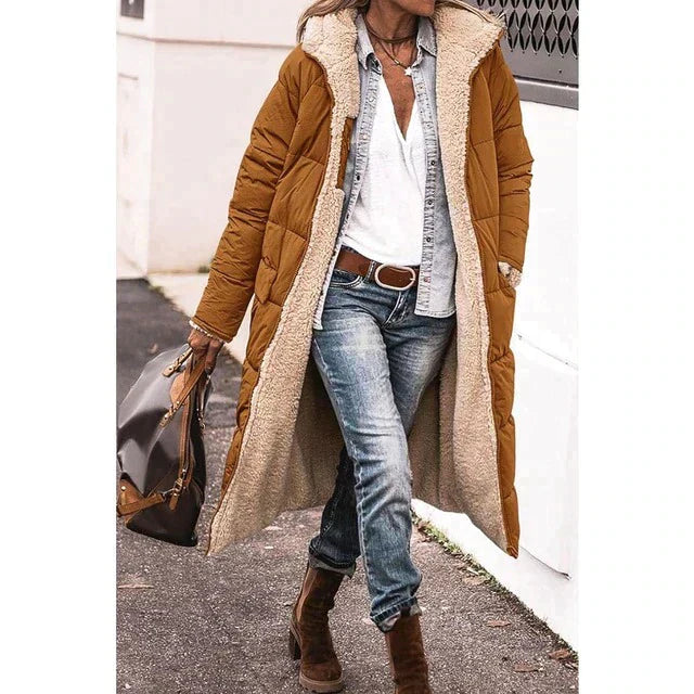 Chloe - Reversible Long Puffer Jacket