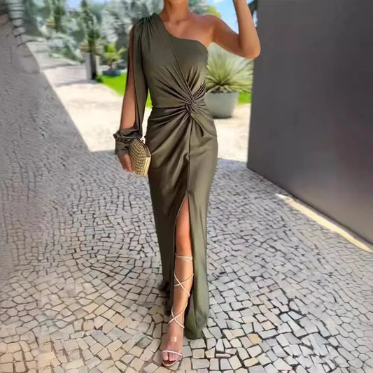 Starlet – Elegantes One-Shoulder Satin Dress