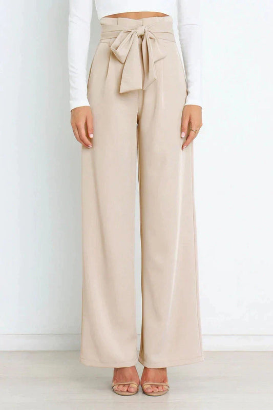 Alina - Elegant wide leg trousers