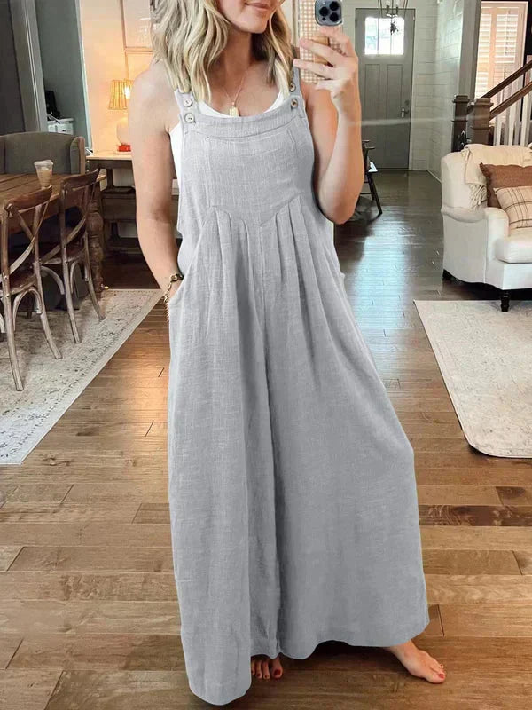 Sorelle – Loose-fitting Linen Jumpsuit