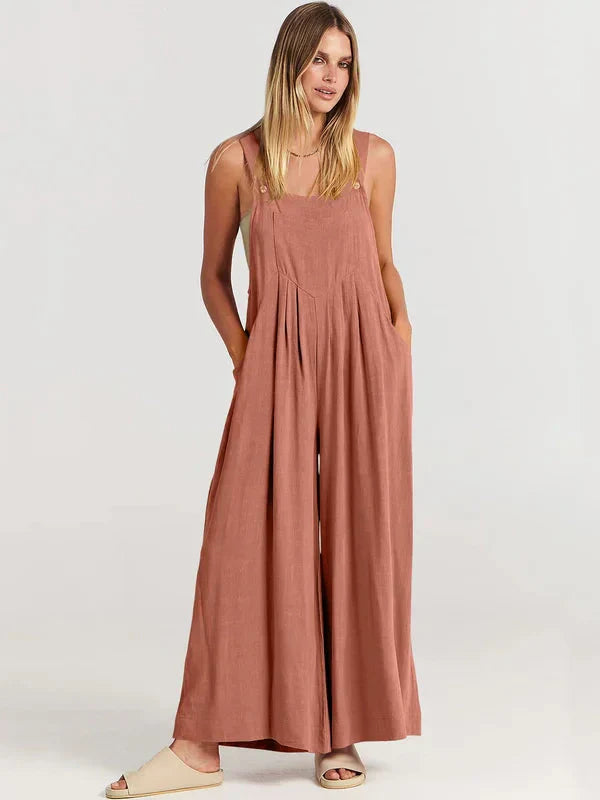 Sorelle – Loose-fitting Linen Jumpsuit