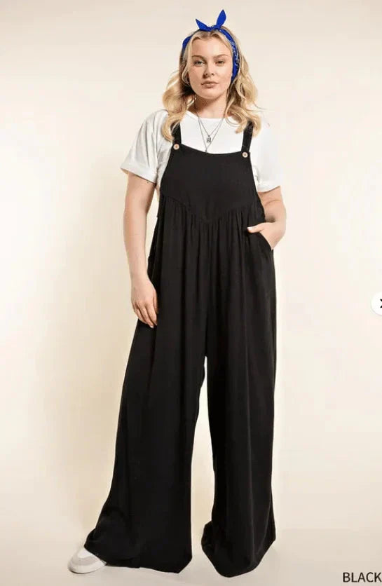 Sorelle – Loose-fitting Linen Jumpsuit