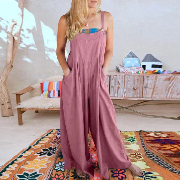 Sorelle – Loose-fitting Linen Jumpsuit
