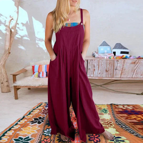 Sorelle – Loose-fitting Linen Jumpsuit