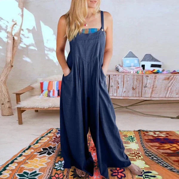 Sorelle – Loose-fitting Linen Jumpsuit