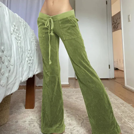 Isladora – Ultra-soft Low-waist Flared Trousers
