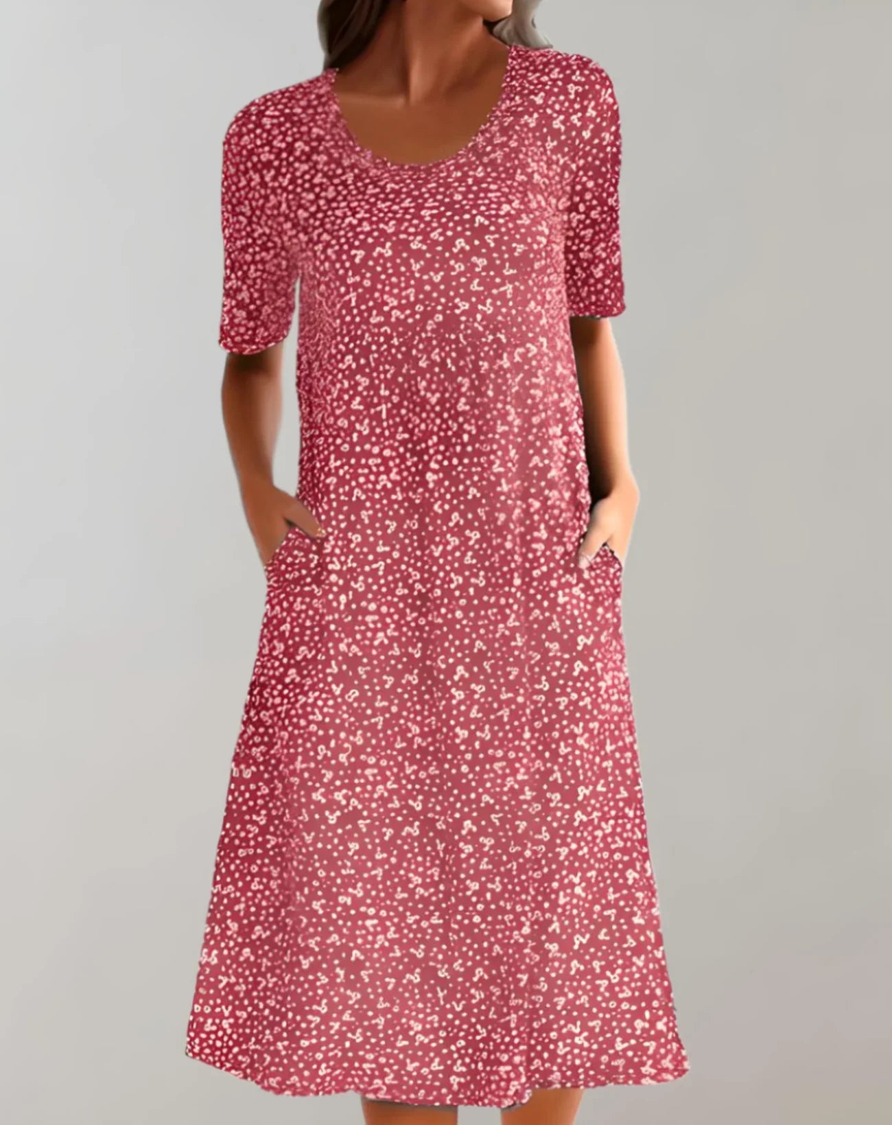 Jemima – Stylish Printed Midi Dress