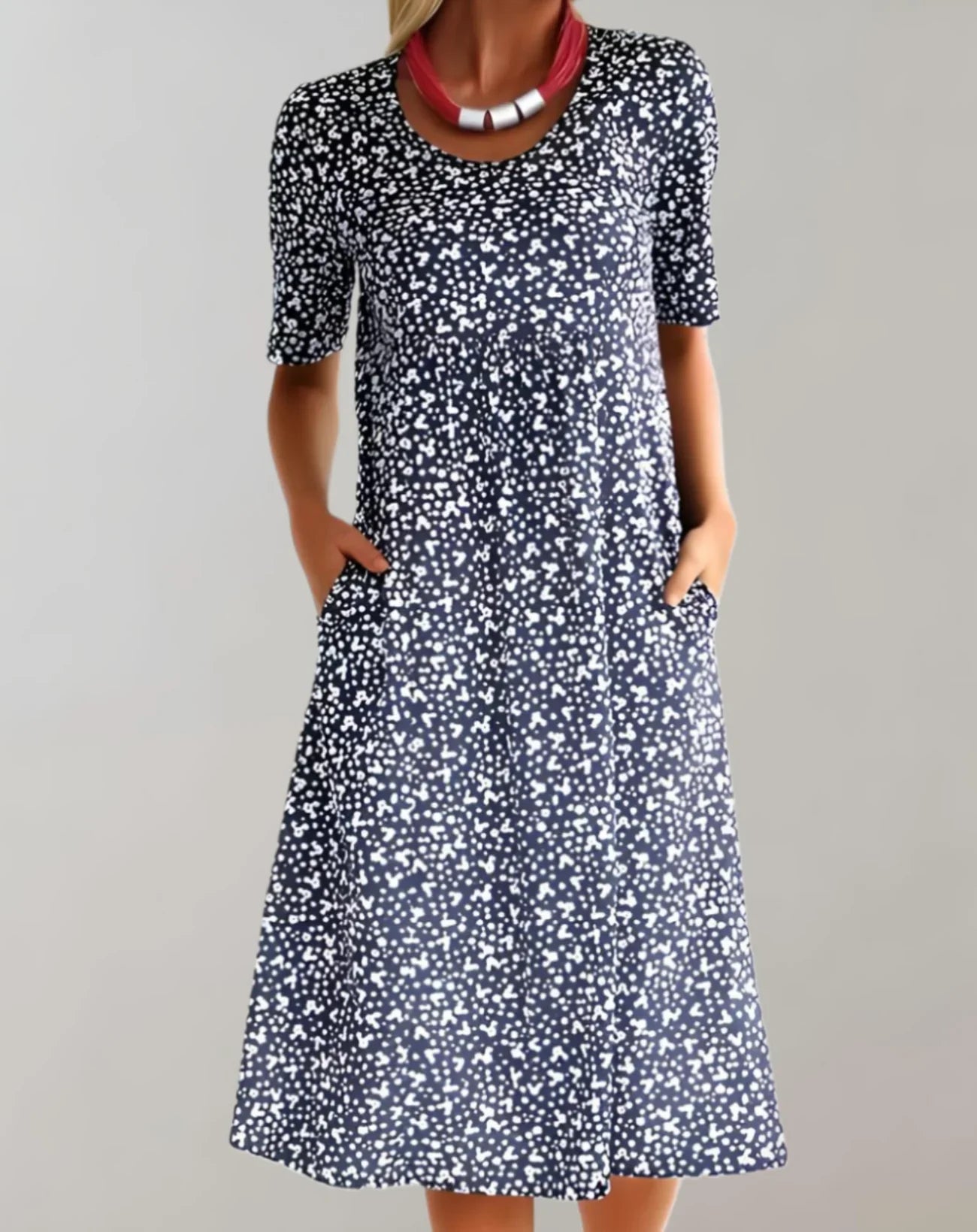 Jemima – Stylish Printed Midi Dress