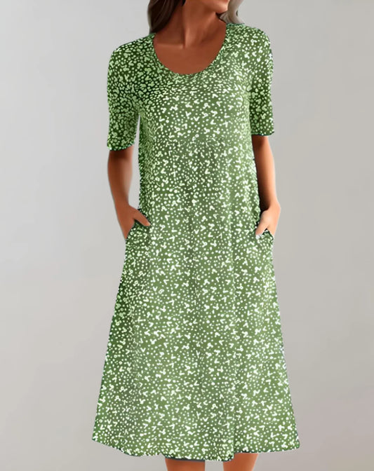 Jemima – Stylish Printed Midi Dress