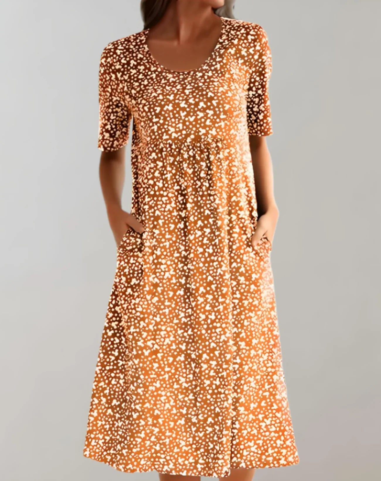 Jemima – Stylish Printed Midi Dress