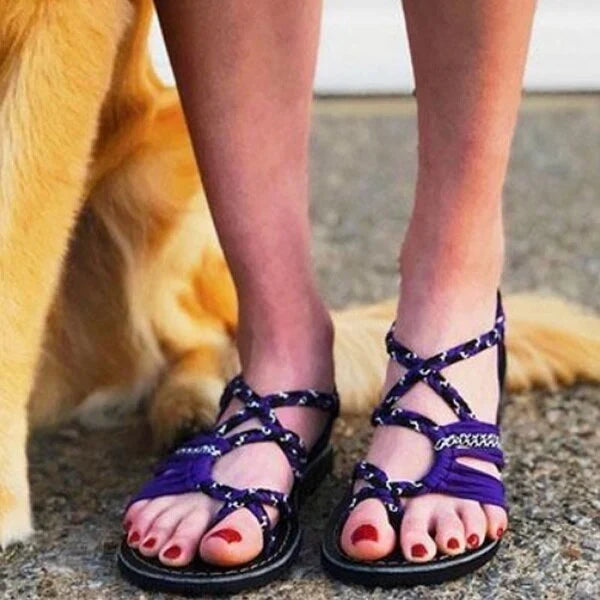 Elviera – Stylish Woven Straps Sandals