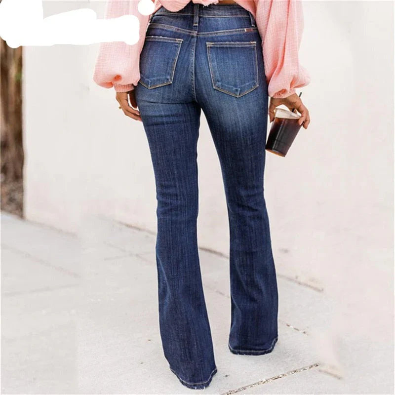 Quinette – Black High-Rise Bootcut Pants