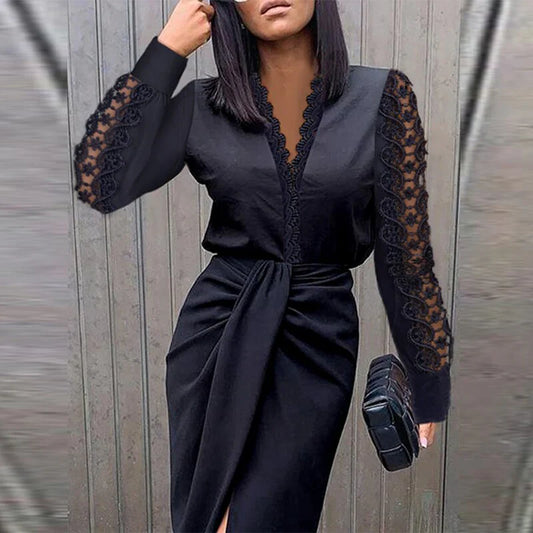Veya – Elegant Long-sleeved Dress