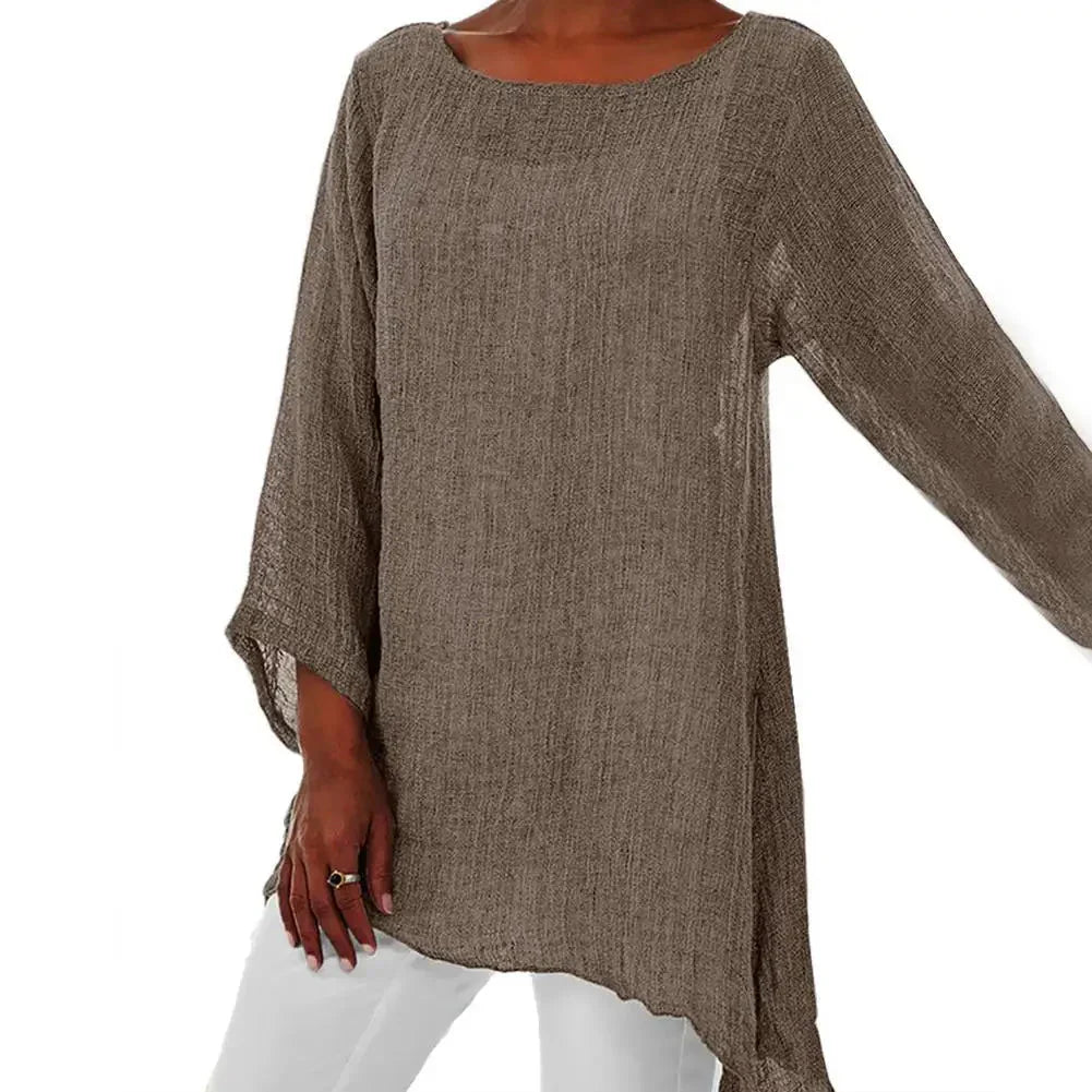 Margery – Cotton Linen Blouse
