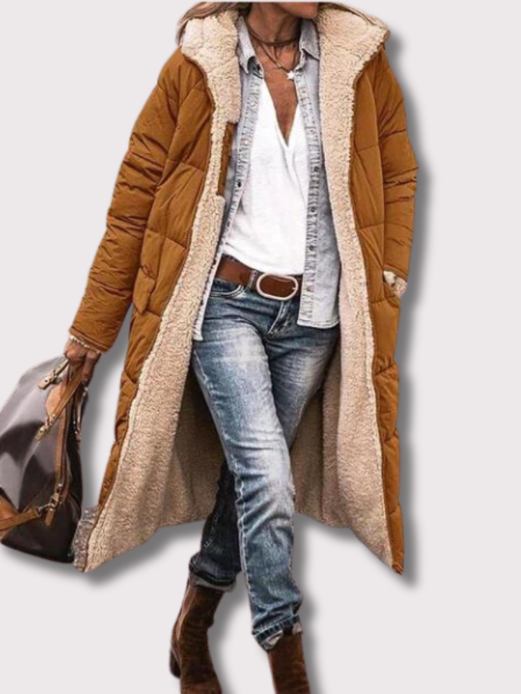 Chloe - Reversible Long Puffer Jacket