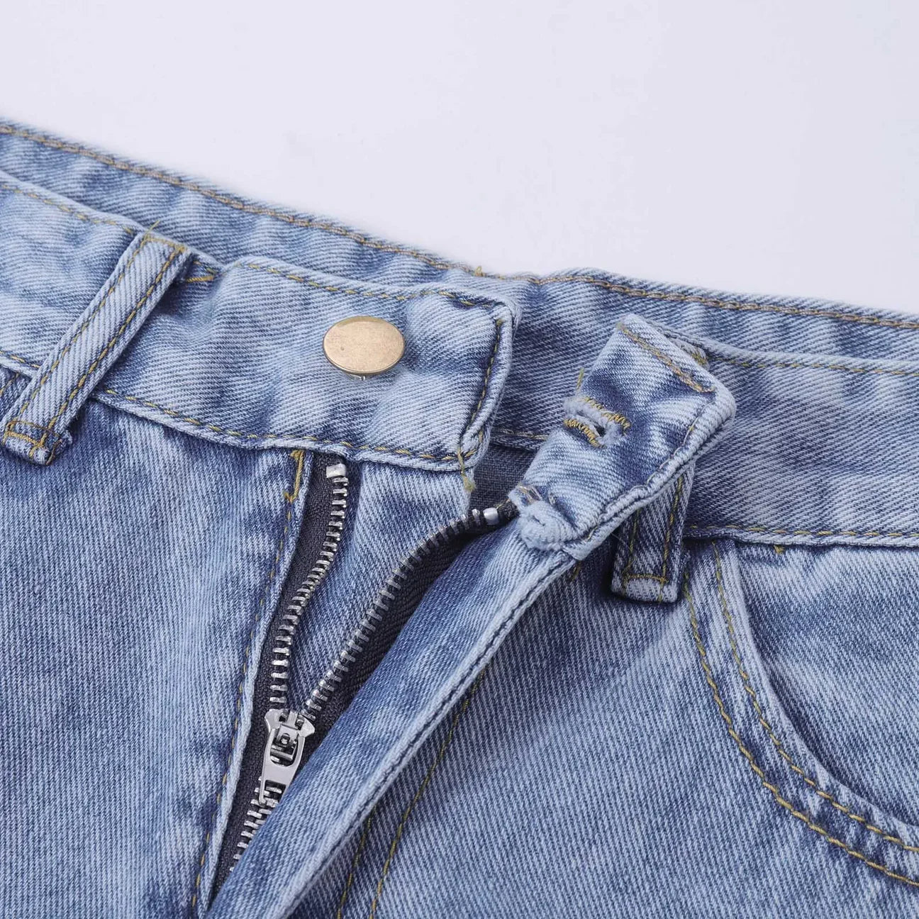 Grisella – Trendy High-waisted Wide-leg Jeans