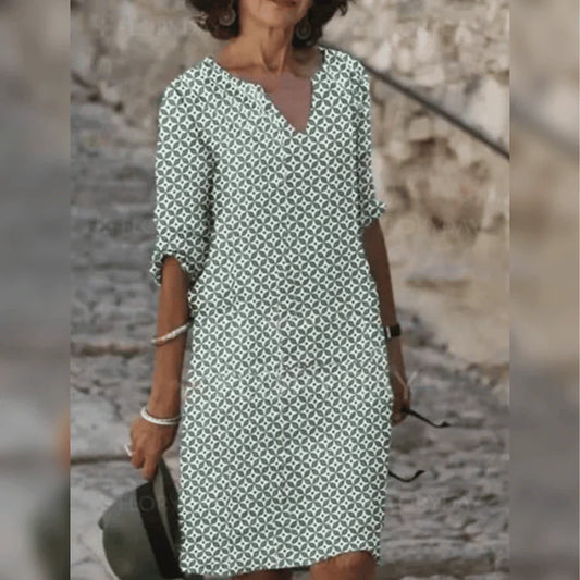 Ariora – Stylish Printed Knee-length Dress