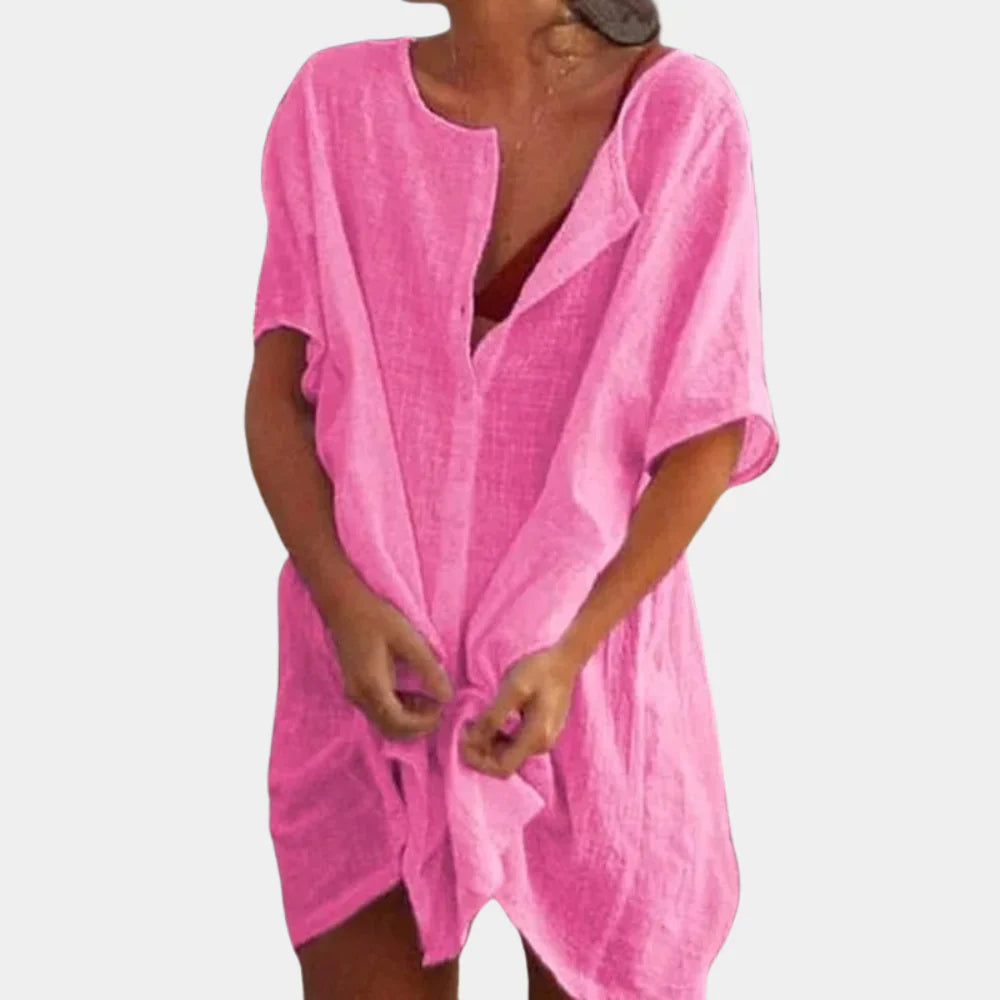 Myrtell – Loose-fit Linen Beach Dress