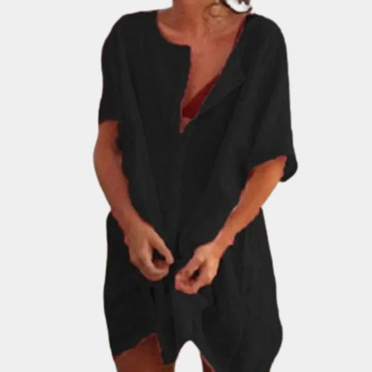 Myrtell – Loose-fit Linen Beach Dress