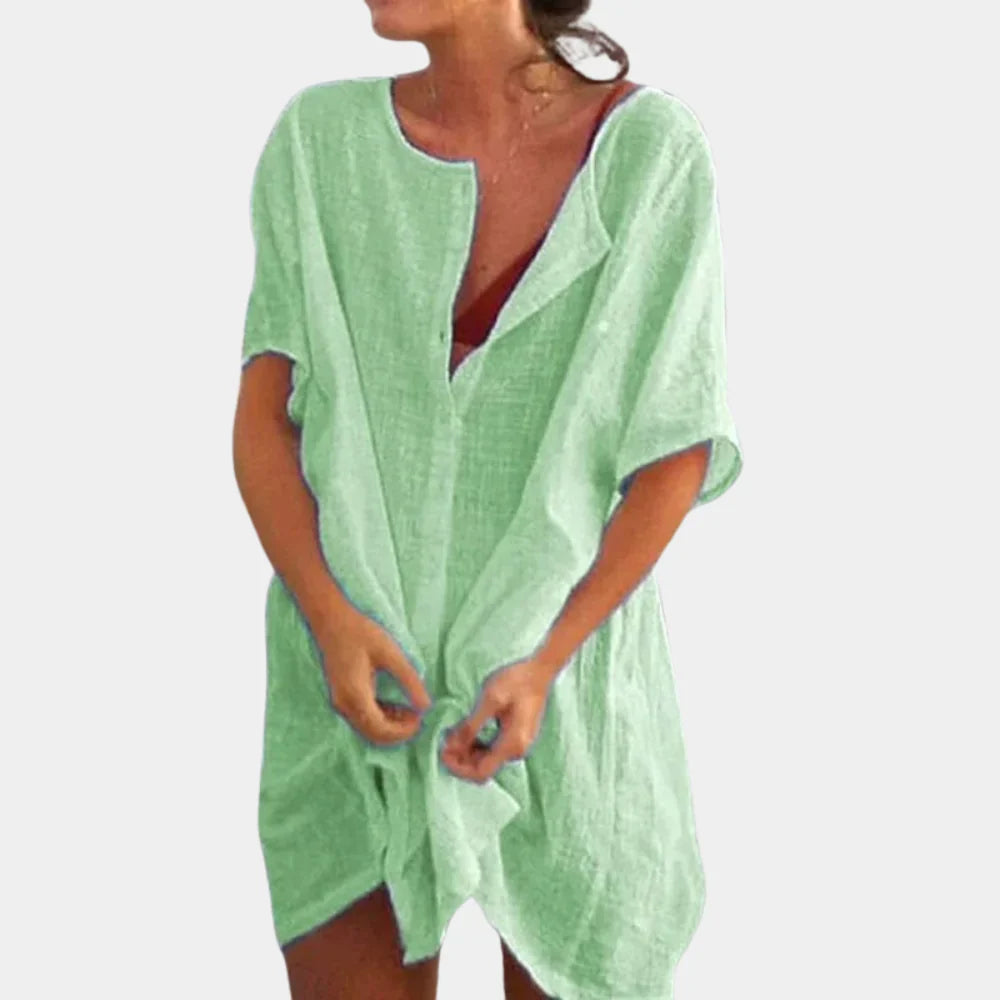 Myrtell – Loose-fit Linen Beach Dress