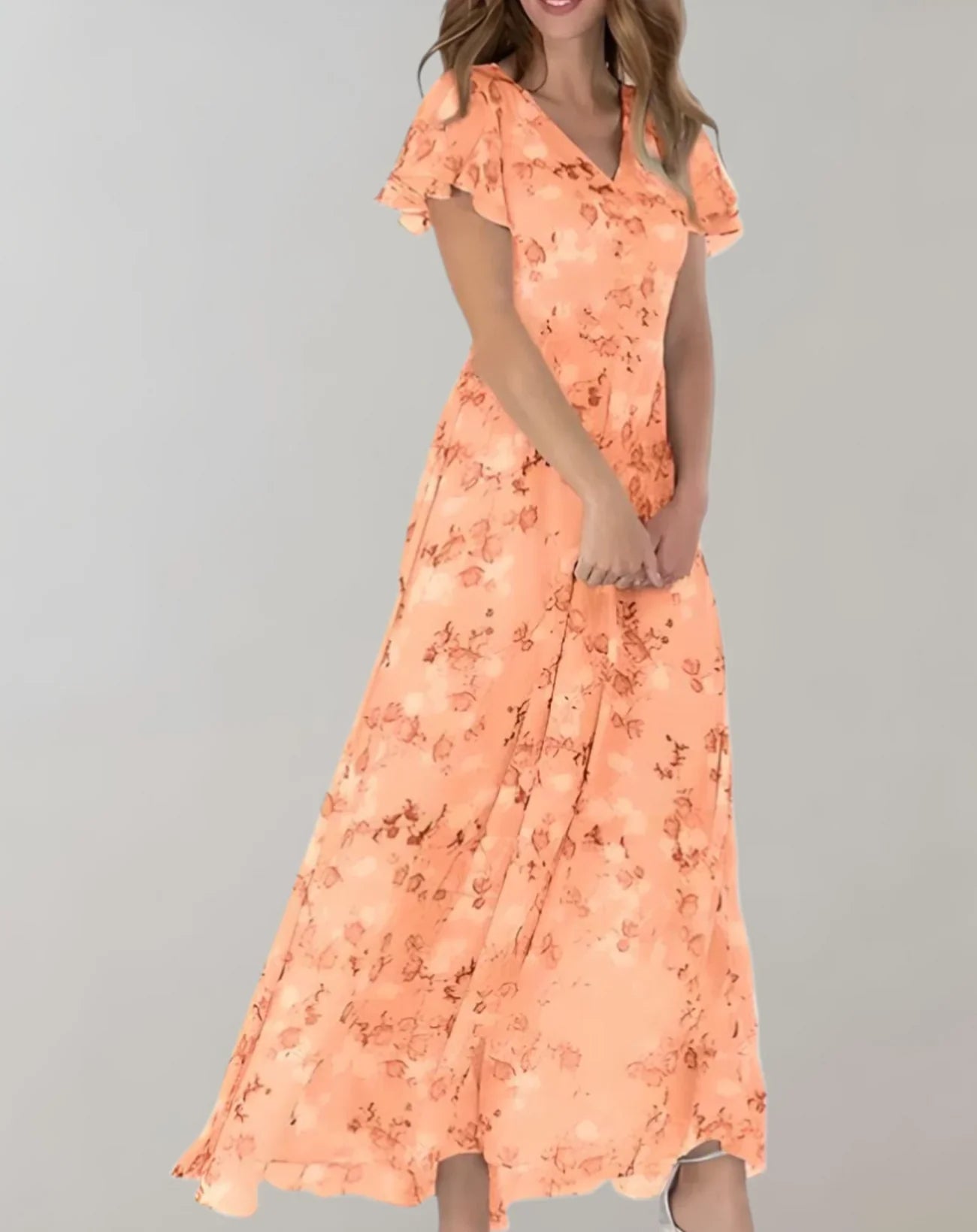 Garnet – Chiffon Floral Dress